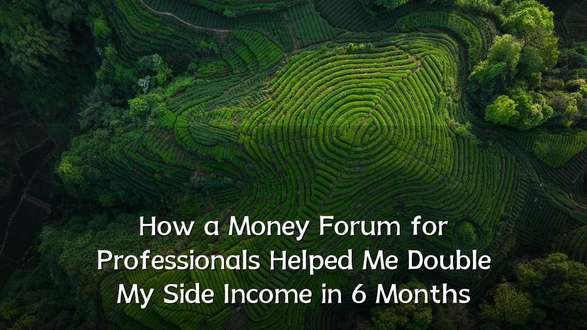 How a Money Forum for Professionals Helped Me Double My Side Income in 6 Months