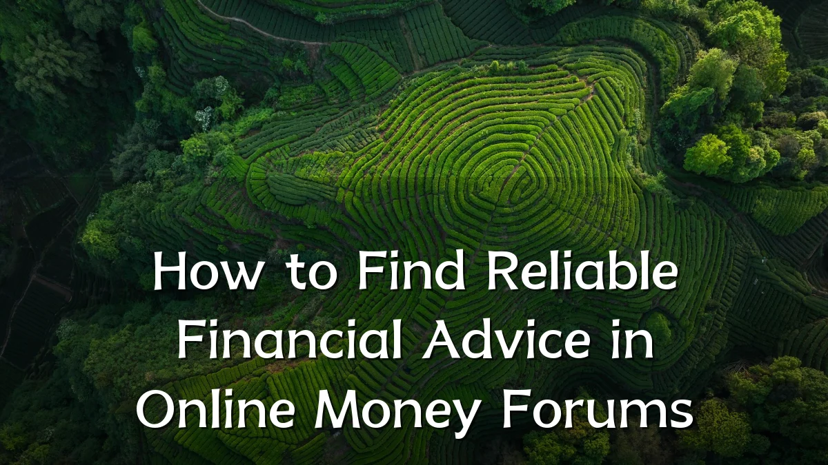 How to Find Reliable Financial Advice in Online Money Forums