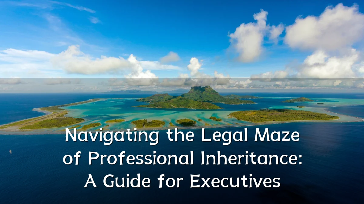 Navigating the Legal Maze of Professional Inheritance: A Guide for Executives