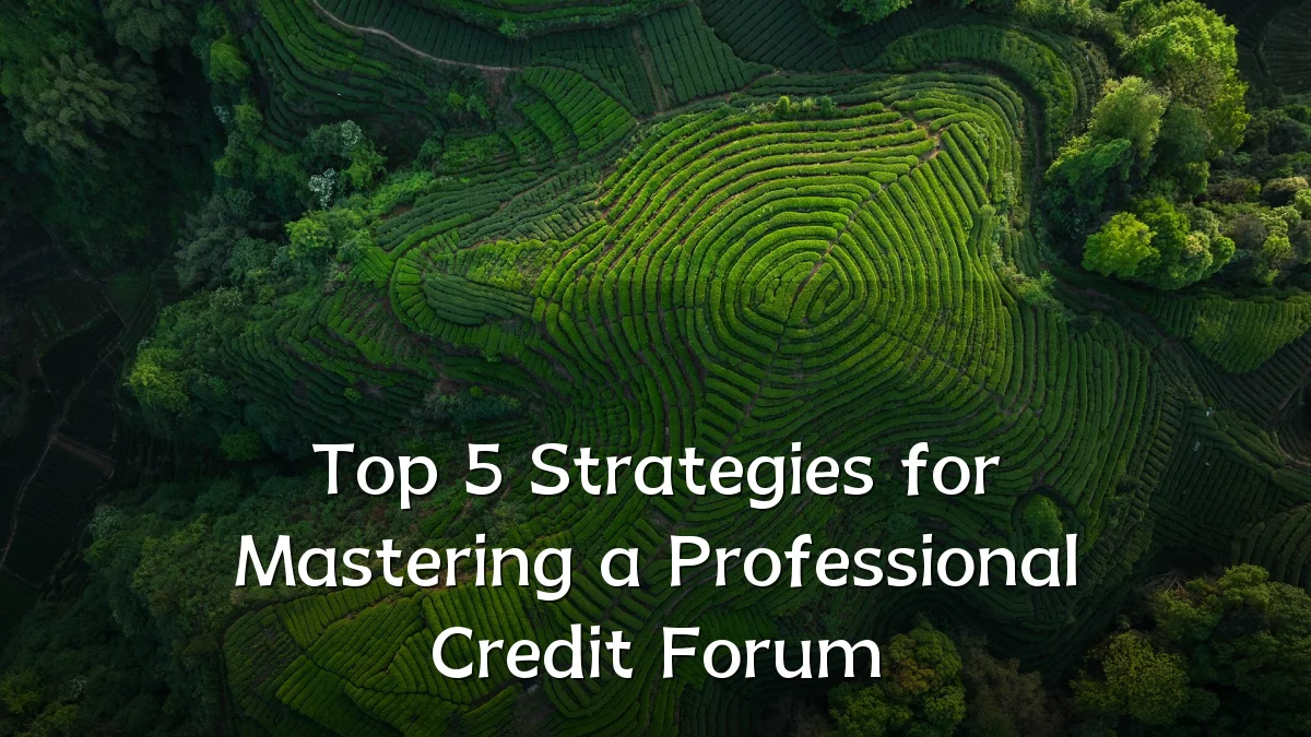 Top 5 Strategies for Mastering a Professional Credit Forum
