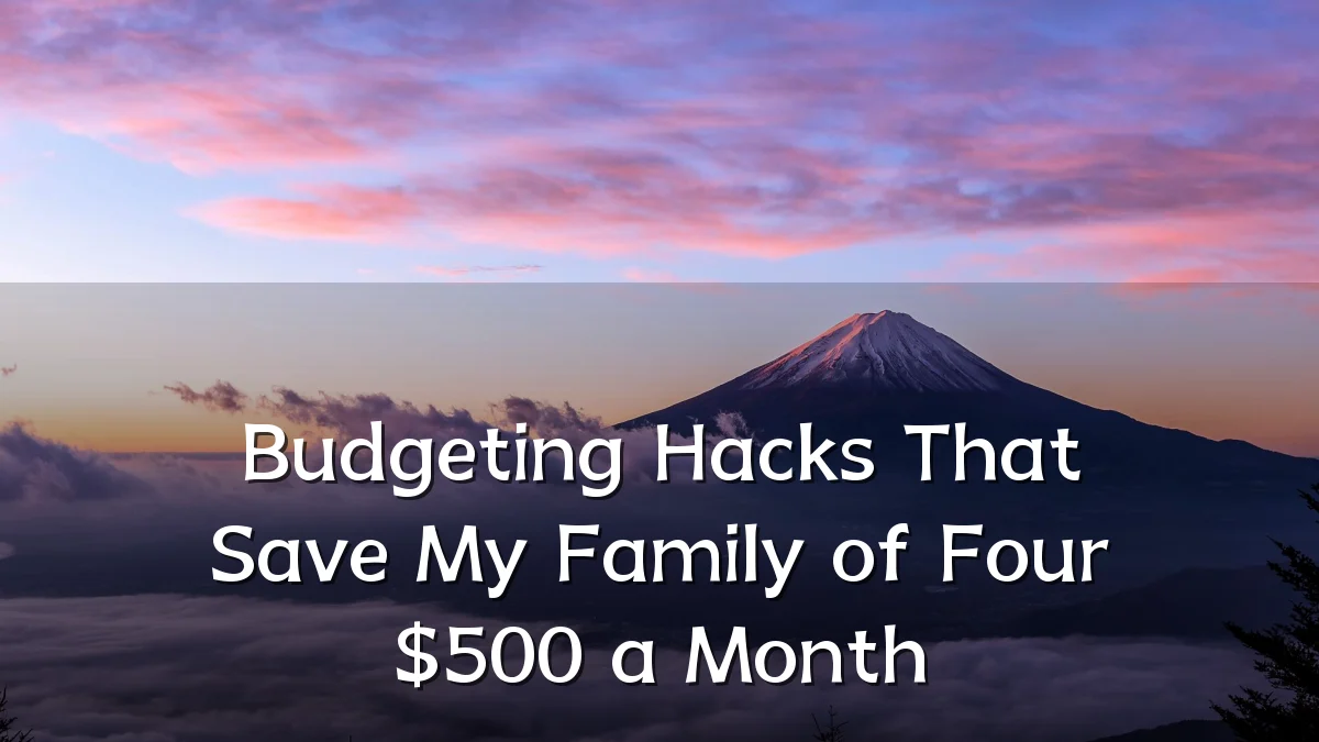 Budgeting Hacks That Save My Family of Four $500 a Month